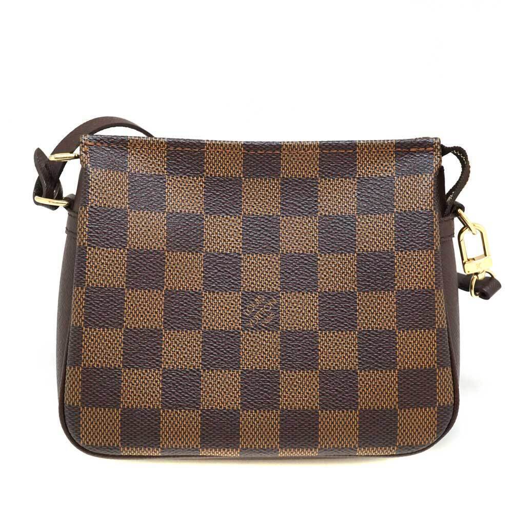 LOUIS VUITTON Trousse Makeup Damier Canvas Handbag Clutch Bag